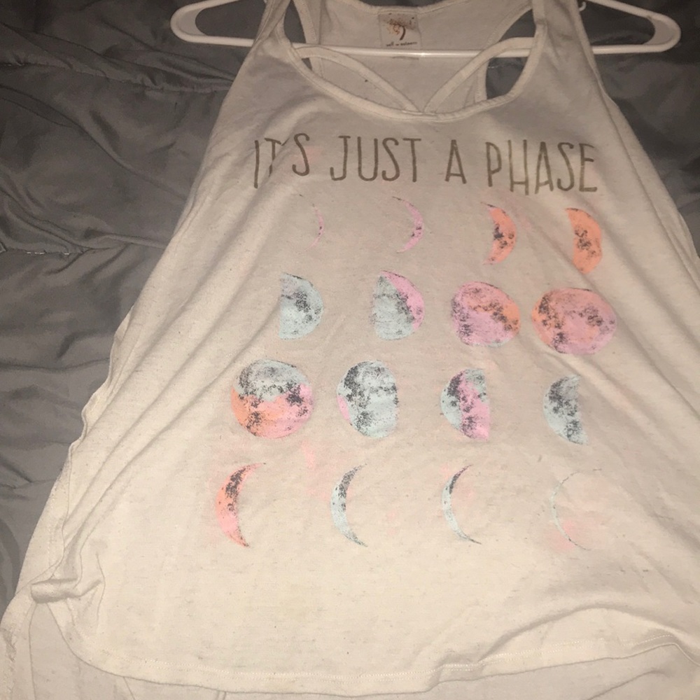 Cream lacy tank tops